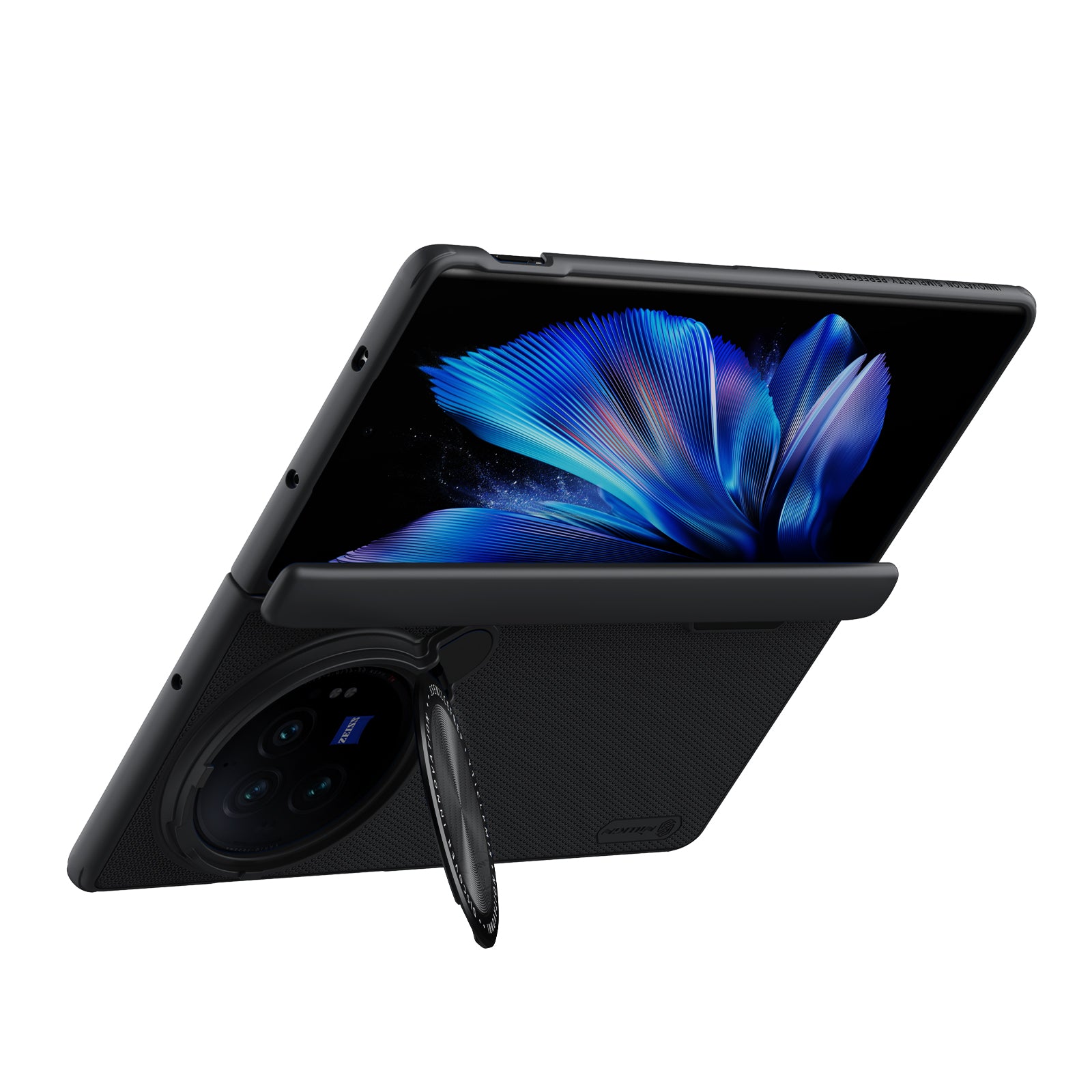 NILLKIN Super Frosted Shield Prop for vivo X Fold3 Kickstand Case Camera Lens Lid Phone Back Cover NILLKIN Super Frosted Shield Prop for vivo X Fold3 Kickstand Case Camera Lens Lid Phone Back Cover
